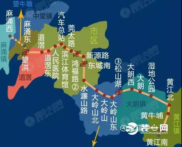 东莞市地铁1号线路图图片